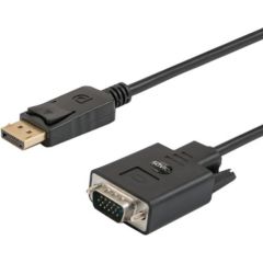 SAVIO DisplayPort (M) – VGA (M) Cable 1.8m CL-92 1.8m VGA (D-Sub) Black