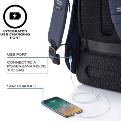 XD DESIGN ANTI-THEFT BACKPACK BOBBY HERO SMALL NAVY P/N: P705.705