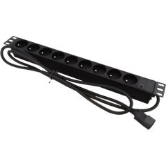 A-lan Alantec PZ09U power extension 1.8 m 9 AC outlet(s) Indoor Black