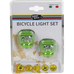 Velo lukturu komplekts: priekš./aizm. 2LED+2LED, 2režīmi