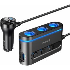 Swissten Auto Lādētājs 2x USB-C PD / 1x USB-A QA 3.0 / 3x CL