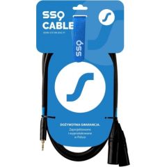 SSQ MIXLR1 SS-1816 Cable Jack Stereo 3,5 mm - 2x XLR 1 m Black