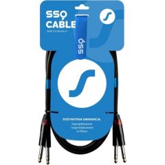 SSQ JSJS5 SS-1459 Cable 2x Jack Stereo - 2x Jack Stereo 5 m Black