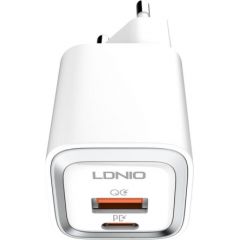 Wall charger  LDNIO A2318C USB, USB-C 20W + Lightning Cable