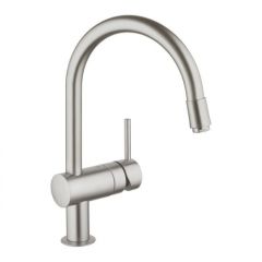 Grohe virtuves izlietnes maisītājs ar izvelkamu dušu Minta, supersteel