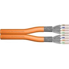 Digitus Professional Cat7 S/FTP installation cable duplex, Dca (orange, 500 meter drum)