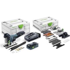 Figūrzāģis ar akumulatoru Festool PSC 420 HPC 4,0 EBI-Set CARVEX; 18 V; 1x4,0 Ah akum.