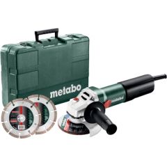 Leņķa slīpmašīna Metabo WQ 1100-125 Set + piederumi