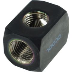 Alphacool distributing connector 3-shelf 1/4", black - 17030