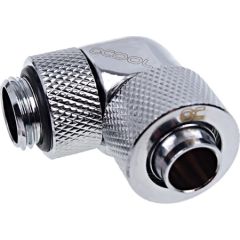 Alphacool Eiszapfen 90° hose fitting 1/4" on 13/10mm, chrome-plated - 17231