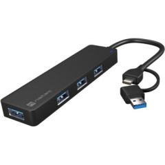 NATEC USB-C 3.0 HUB MAYFLY 4-PORTY + ADAPTER USB-A