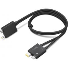 Lenovo ThinkPad Thunderbolt 4 WorkStation Dock Split Cable 4X91K16970 Black, 0.7 m