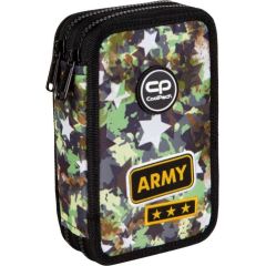 Double decker school pencil case with equipment Coolpack Jumper 2 Army Stars