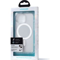 Joyroom JR-14H5 transparent magnetic defender case for Apple iPhone 14 6.1 " with hooks stand (MagSafe Compatible)