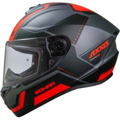 Axxis Helmets, S.a CASCO AXXIS FF112C DRAKEN S SONAR B5 ROJO FLUOR MATE XL