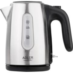 Adler Kettle AD 1273 Standard, 1200 W, 1 L, Stainless steel, 360° rotational base, Stainless steel