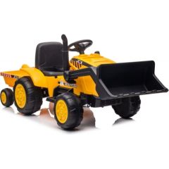 Vienvietīgs elektriskais traktors ar piekabi S617, dzeltens