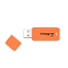 Integral USB Flash Drive Neon 16GB USB 2.0 - Orange