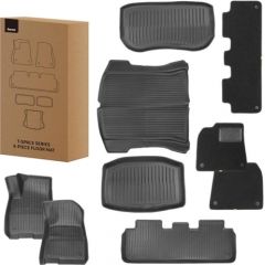 9-Piece Floor Mat for Tesla Baseus T-Space Series (velvet black)