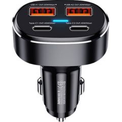 Remax RCC329 Auto Lādētājs  2x USB / 2x USB-C / 75W