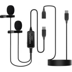 CKMOVA LCM6CD - dual USB C lavalier microphone