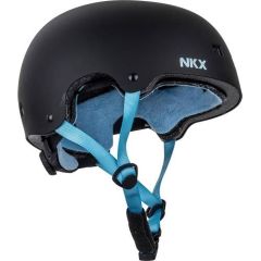 Aizsargķivere NKX Brain Saver Black Blue - L izmērs