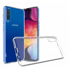 (Ir veikalā) Back Case 0.3 mm Izturīgs Silikona Aizsargapvalks Priekš Samsung A705 Galaxy A70 Caurspīdīgs