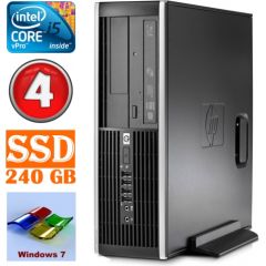 HP 8100 Elite SFF i5-650 4GB 240SSD DVD WIN7Pro