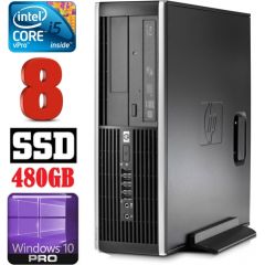 HP 8100 Elite SFF i5-650 8GB 480SSD DVD WIN10Pro