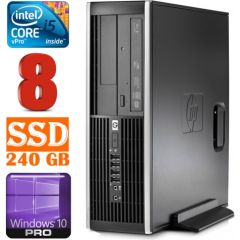 HP 8100 Elite SFF i5-650 8GB 240SSD DVD WIN10Pro