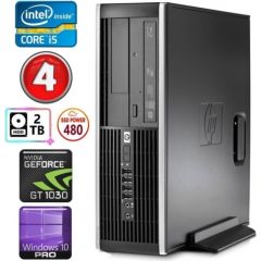 HP 8100 Elite SFF i5-750 4GB 480SSD+2TB GT1030 2GB DVD WIN10Pro