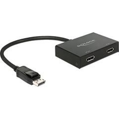 DeLOCK Splitter DisplayPort 1.2 in > 2x DisplayPort out, Splitter & Switches