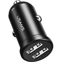 USAMS Ład. sam. 2xUSB 2,4A Mini czarny|black CC114TC01 (US-CC114)