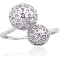 Серебряное кольцо #2101840(PRh-Gr), Серебро 925°, родий (покрытие), Размер: 16.5, 1.9 гр.