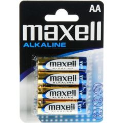 MAXELL alkaline battery LR6, 4 pcs.