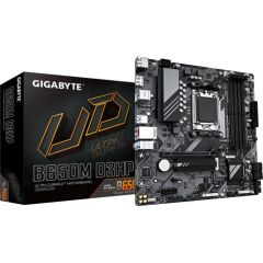 Mainboard GIGABYTE AMD B650 SAM5 Micro-ATX Memory DDR5 Memory slots 4 1xPCI-Express 3.0 1x 1xPCI-Express 4.0 16x 2xM.2 1xHDMI 2xDisplayPort 2xUSB 2.0 3xUSB 3.2 1xUSB-C 1xPS/2 1xRJ45 3xAudio port B650MD3HP