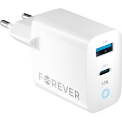 Forever TC-06 GaN Адаптер PD / QC / 1x USB-C / 1x USB / 65W