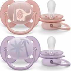 Philips Avent māneklītis Ultra soft DECO, 0-6M (2 gab), meitenēm - SCF091/09