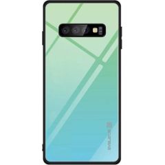 Evelatus Y6 2019 Gradient Glass Case Huawei Lagoon