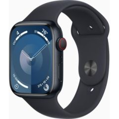 Apple Watch Series 9 GPS 45mm Midnight Aluminium Case with Midnight Sport Band - S/M