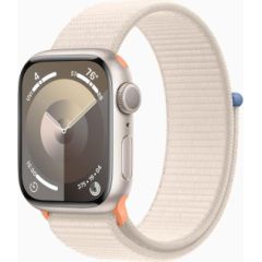 Apple Watch Series 9 GPS 41mm Starlight Aluminium Case with Starlight Sport Loop