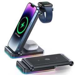 Joyroom JR-WQN01 3in1 Wireless Charging Station iPhone | Apple Watch | Airpods | 15W Black