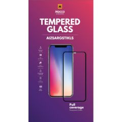 Mocco Full Face / Full Glue Tempered Glass Aizsargstikls Pilnam Ekrānam Motorola Moto E22i  / Huawei Honor X6 Melns