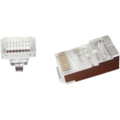 Gembird LC-PTF-01/100 wire connector RJ-45 Brown, Silver, Transparent