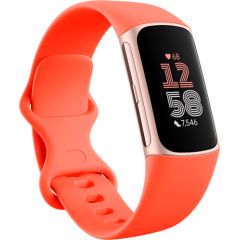 Fitbit Charge 6, coral/champagne gold