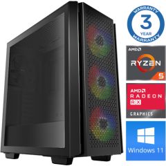 INTOP Ryzen 5 5600X 32GB 500SSD M.2 NVME RX580 8GB WIN11Pro