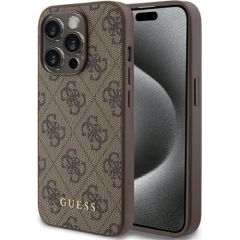 Guess 4G Metal Gold Logo Back Case Защитный Чехол для Apple iPhone 15 Pro