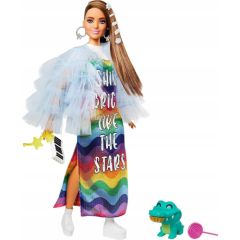 Lalka Barbie Mattel Extra Moda - The Stars z krokodylem (GRN27/GYJ78)