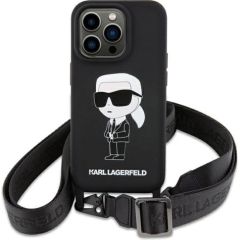Karl Lagerfeld Crossbody Silicone Ikonik Back Case Защитный Чехол для Apple iPhone 15