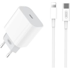 Wall Charger with + Lightning Cable XO L77 20W (white)